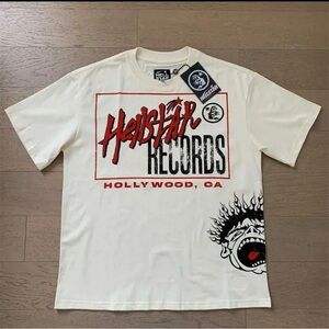 Records White Graphic T-Shirt